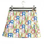 [ очень красивый товар ]aruchibio юбка белый × многоцветный Logo общий рисунок талия резина женский 38(M) Golf одежда archivio