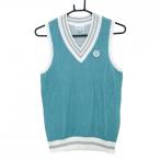 [ очень красивый товар ]goru Ran вязаный лучший mint green × белый хлопок . женский M Golf одежда Gorurun