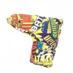 [ прекрасный товар ] тормозные колодки ba колено ×BATMAN короткая клюшка покрытие желтый × красный American Comics булавка type Batman Golf MASTER BUNNY EDITION