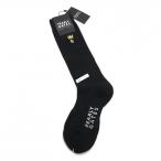 パーリーゲイツハイソックス黒王冠刺...