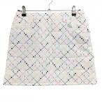  Adidas с хлопком юбка белый × многоцветный общий рисунок задний Logo женский M/M Golf одежда adidas