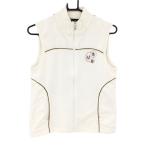 [ прекрасный товар ] Munsingwear одежда переключатель вязаный лучший слоновая кость верхняя часть * боковой необычность материалы женский M Golf одежда Munsingwear