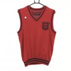 [ прекрасный товар ] Pearly Gates двусторонний вязаный лучший красный × чёрный V шея мужской 4(M) Golf одежда PEARLY GATES