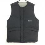 [ очень красивый товар ] Thai колено Lee темно синий двусторонний жилет чёрный Logo принт мужской L Golf одежда TNRCN