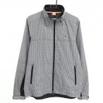 [ прекрасный товар ] Puma жакет белый × чёрный серебристый жевательная резинка проверка двойной Zip Logo .... подкладка сетка мужской O Golf одежда PUMA