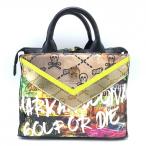 [ прекрасный товар ] Mark and rona Cart сумка чёрный × многоцветный последний. .. Skull внутри вне карман есть Golf MARK&LONA