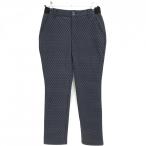 [ прекрасный товар ] кривошип брюки темно-серый × серый общий рисунок обратная сторона ворсистый стрейч женский M Golf одежда CLUNK