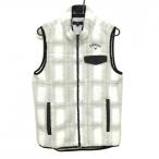 [ очень красивый товар ] Callaway боа лучший белый × светло-серый проверка двойной Zip подкладка есть мужской M Golf одежда Callaway