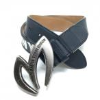  тормозные колодки ba NEAT p тип ремень темно-синий × белый Logo серебряный пряжка женский Golf одежда MASTER BUNNY EDITION