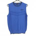 [ новый товар ] Srixon bai Descente вязаный лучший голубой × темно-синий Logo .... шерсть . мужской L Golf одежда SRIXON