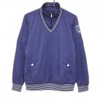 [ прекрасный товар ] Callaway 4WAY с хлопком s need лиловый темно-синий × белый точка рисунок шея * рукав съемный женский L Golf одежда Callaway