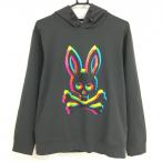 [ очень красивый товар ] носорог koba колено Parker серый × многоцветный Skull кролик шея draw код мужской L Golf одежда Psycho Bunny