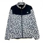 [ очень красивый товар ] New balance Golf жакет чёрный × белый общий рисунок двойной Zip обратная сторона мельчайший ворсистый мужской 6(XL) Golf одежда New Balance