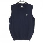 [ новый товар ] foot Joy вязаный лучший темно-синий Logo .... шерсть . мужской 2XL Golf одежда большой размер FootJoy