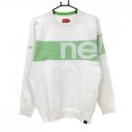  New balance Golf свитер белый × светло-зеленый часть окантовка Logo .... вязаный мужской 5(L) Golf одежда New Balance