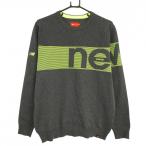 [ очень красивый товар ] New balance Golf свитер . серый × желтый зеленый . окантовка способ Logo .... мужской 5(L) Golf одежда New Balance