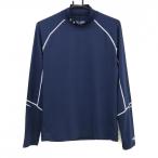 [ прекрасный товар ] Under Armor с высоким воротником внутренний рубашка темно-синий × белый Logo мужской MD Golf одежда UNDER ARMOUR