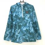 [ новый товар ] Kappa с капюшоном . блузон оттенок голубого × оттенок зеленого общий рисунок половина Zip водоотталкивающая отделка тонкий мужской L Golf одежда Kappa