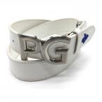  Pearly Gates верх тип ремень белый Logo type вдавлено . мужской Golf одежда PEARLY GATES