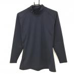  Under Armor с высоким воротником внутренний рубашка чёрный шея Logo принт обратная сторона мельчайший ворсистый мужской MD/M/M Golf одежда UNDER ARMOUR