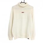 [ очень красивый товар ] New balance Golf ta-toru шея свитер слоновая кость Logo нашивка шерсть . мужской 6(XL) Golf одежда New Balance