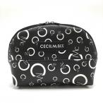 [ новый товар ] Cecil McBee сумка чёрный × белый Logo общий рисунок бардачок внутри карман есть Golf CECIL Mc BEE