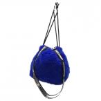 [ очень красивый товар ] Jack ba колено Cart сумка голубой × чёрный боа сумка на плечо мешочек Golf Jack Bunny