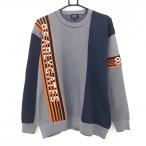 [ прекрасный товар ] Pearly Gates свитер белый × чёрный × orange наклонный полоса style вязаный мужской 5(L) Golf одежда 2024 год модели PEARLY GATES