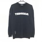  язык грамм футболка чёрный × белый тренировочный хлопок 100% передний Logo мужской L Golf одежда TANGRAM