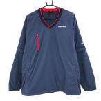 [ прекрасный товар ] TaylorMade 2WAY с хлопком s need темно-синий × красный Logo принт рукав съемный мужской XO Golf одежда большой размер TaylorMade