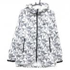 [ очень красивый товар ] булавка Zip Parker белый × темно-серый общий рисунок подкладка сетка тонкий кромка draw код мужской LL Golf одежда PING