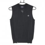 【新品】パーリーゲイツ×Disney ニットベスト ダークネイビー×白 ミッキー刺しゅう  レディース 0(S) ゴルフウェア PEARLY GATES