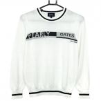 パーリーゲイツセーター白×黒フロン...