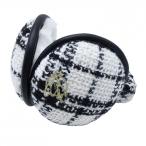 [ очень красивый товар ] rienda s L ta наушники чёрный × белый проверка обратная сторона боа Golf одежда rienda suelta