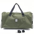 [ очень красивый товар ]unopiuunoug.-retore2WAY сумка "Boston bag" хаки × чёрный Zip Logo внутри сторона несколько место хранения Golf 1PIU1UGUALE3