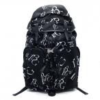 [ не использовался товар ]unopiuunoug.-retore рюкзак чёрный × белый Logo общий рисунок Golf 1PIU1UGUALE3