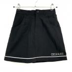 [ очень красивый товар ] Cecil McBee зеленый юбка чёрный × белый кромка Logo подкладка имеется стрейч женский 1 Golf одежда CECIL McBEE green