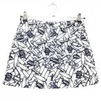  Jack ba колено юбка белый × темно-синий скейтборд общий рисунок внутри сторона внутренний брюки Junior * Kids 150 Golf одежда Jack Bunny