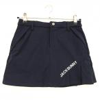 【新品】ジャックバニー スカート ネイビー ロゴ地模様 裏起毛 内側インナーパンツ ジュニア・キッズ 150 ゴルフウェア Jack Bunny