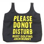 [ не использовался товар ] Jack ba колено эко-сумка темно-синий × желтый Британия знак принт не продается Golf Jack Bunny