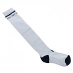 [ не использовался товар ]aruchibio колено гольфы серый × чёрный Британия знак Logo женский 22-24 Golf одежда archivio