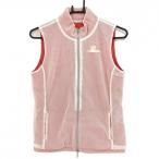 [ очень красивый товар ] Heal Creek внешний лучший белый × orange сетка ткань подкладка есть Logo принт женский 40(M) Golf одежда Heal Creek