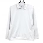 [ прекрасный товар ] Adidas воротник имеется футболка белый × голубой рукав Logo тонкий женский OT Golf одежда adidas