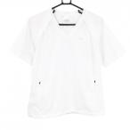 【美品】ナイキゴルフ 半袖スニード 白 裾ドローコード 裏地メッシュ レディース M ゴルフウェア NIKE