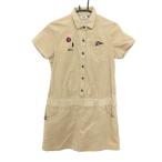 [ прекрасный товар ] filler Golf короткий рукав Polo One-piece бежевый вельвет .... женский L Golf одежда FILA GOLF