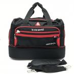 [ очень красивый товар ] Le Coq 2 слой тип сумка "Boston bag" чёрный × красный внутри вне карман Golf le coq sportif