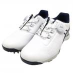 【美品】アシックス ゴルフシューズ 白×ネイビー TGN924 GELACE TOUR BOA  ダイヤル式 レディース 22.5 ゴルフウェア asics