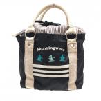  Munsingwear одежда Cart сумка чёрный × бежевый пингвин .... внутри карман Golf Munsingwear