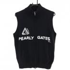 [ прекрасный товар ] Pearly Gates вязаный лучший темно-синий × белый кашемир 100% полный Zip мужской 4(M) Golf одежда 2024 год модели PEARLY GATES