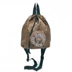 [ очень красивый товар ] Pearly Gates poketabru рюкзак Brown × белый Novelty kalabina есть Golf PEARLY GATES